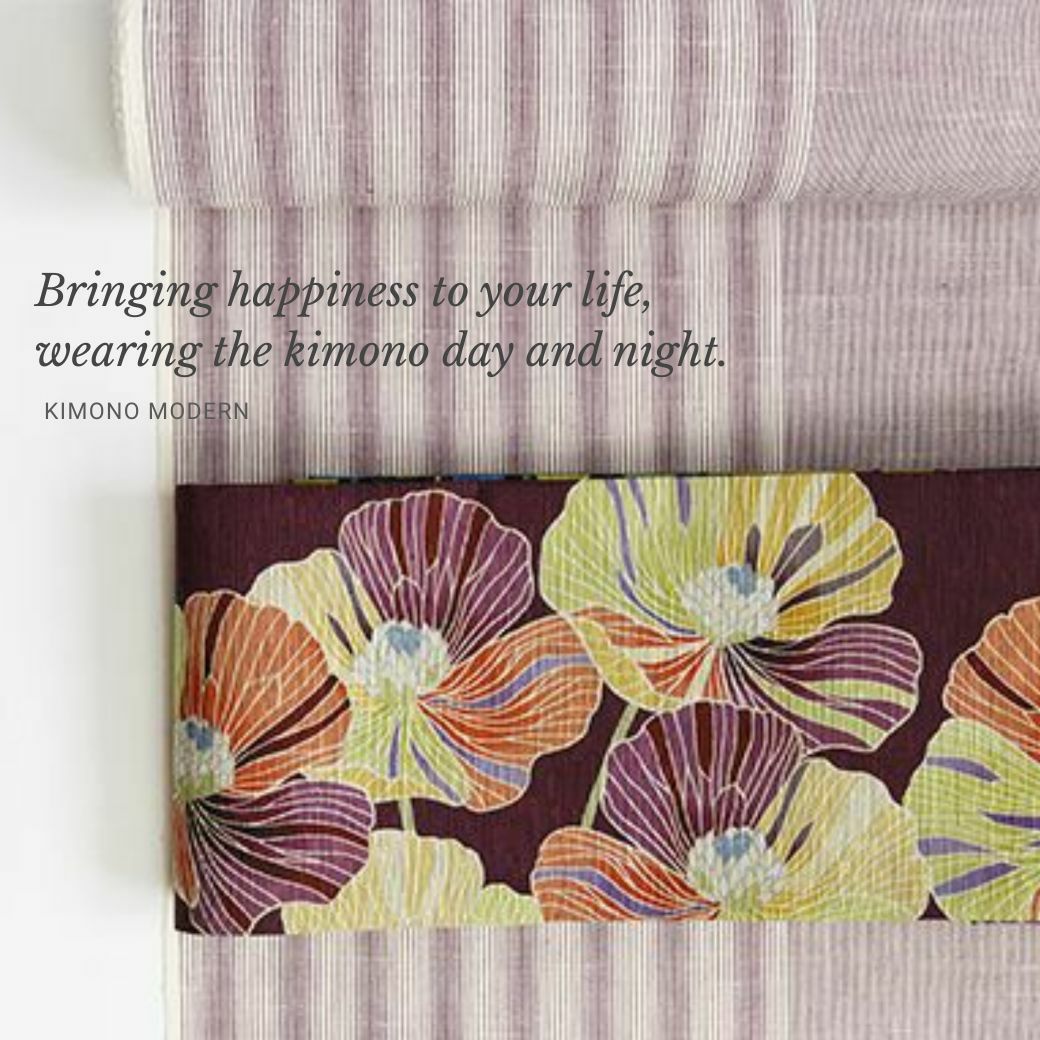 召しませ花＞リバーシブル半幅帯ーアネモネ | 着物や浴衣なら和モダン