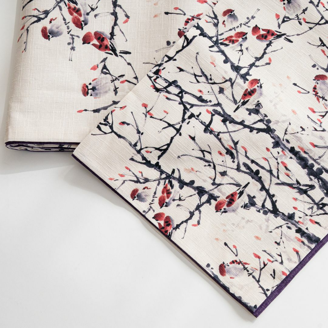 名古屋帯ーレトロMODERN京袋帯 - すずめ（綿100%） | 着物や浴衣なら和