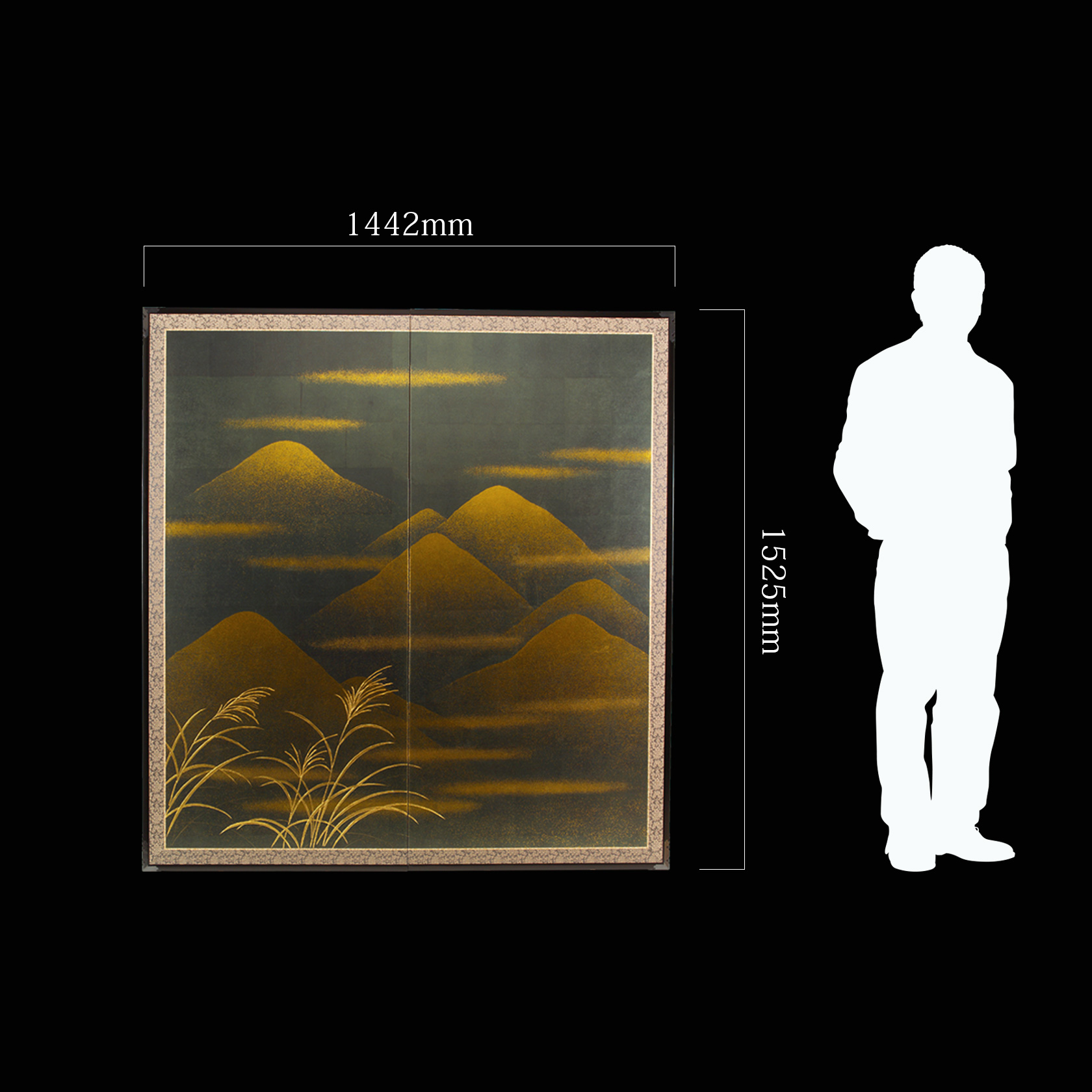 遠山 屏風(利休屏風) - 金屏風 屏風 の通販(通信販売) KIN BYOBU≪公式≫