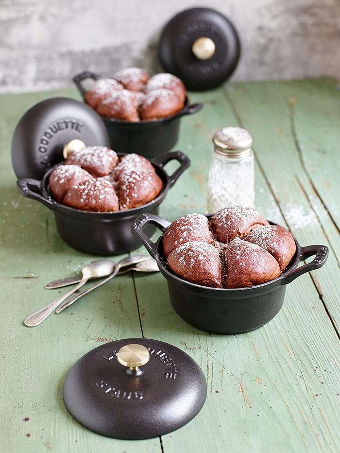 STAUB3点セット（ブラック） ココットラウンド 26㎝ /ミニココット2個