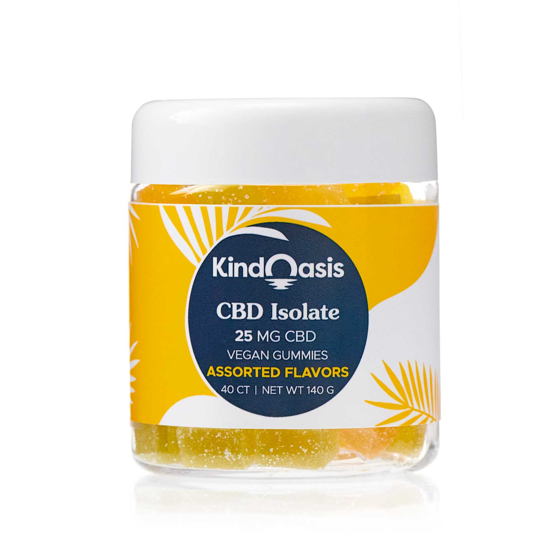 CBD Isolate Gummies 25mg - 40ct Assorted | Kind Oasis