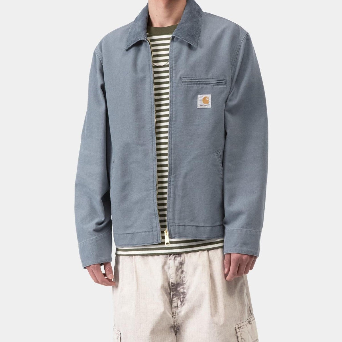 Carhartt WIP DETROIT JACKET (SPRING) - STONE CANVAS I034819