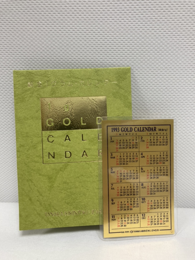 GINZA TANAKA 】田中貴金属5g 純金カレンダー2000年 田中貴金属 純金