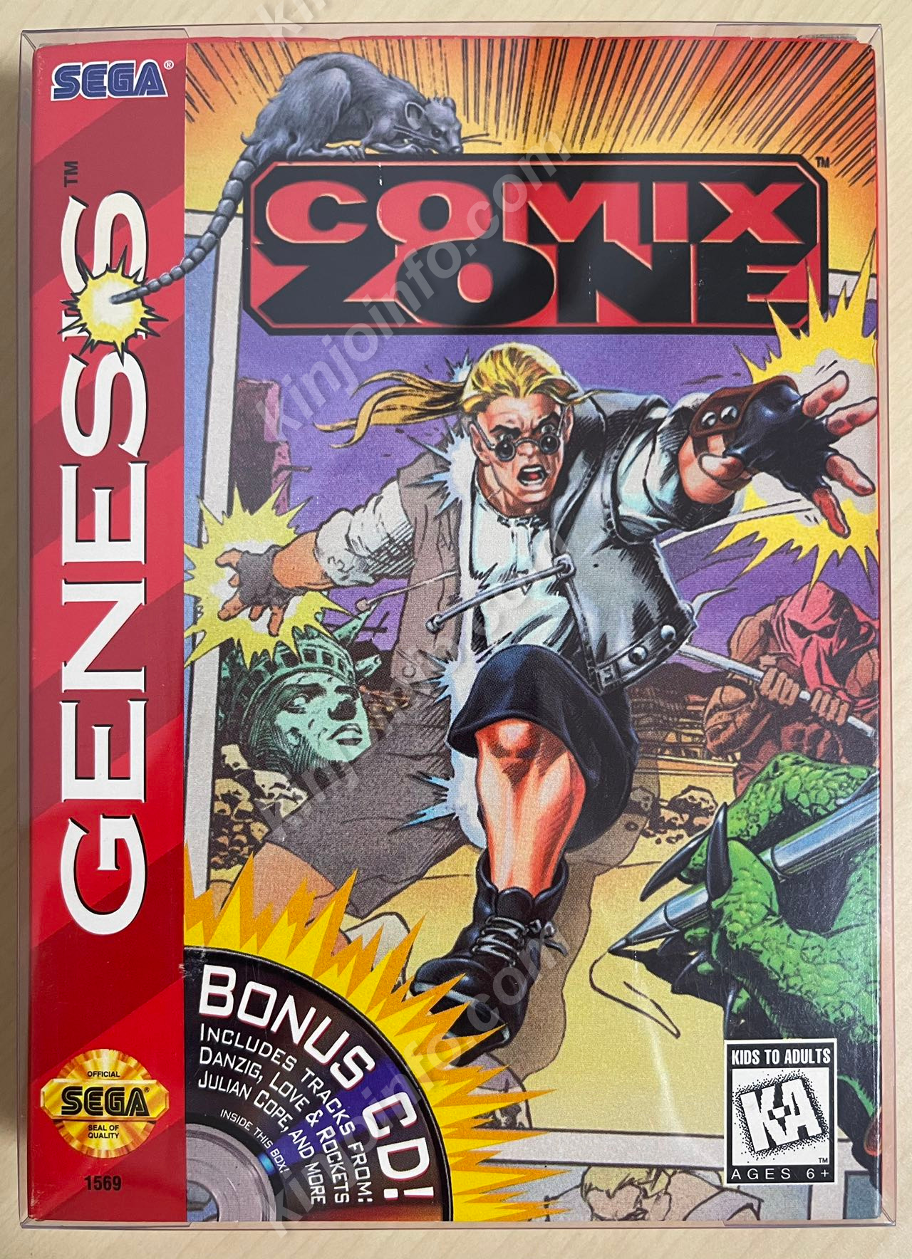 Comix Zone（コミックスゾーン）【中古美品・完品・Genesis北米版