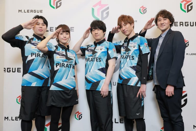 麻雀 Mリーグ U-NEXTパイレーツ ポロシャツ ユニフォーム LL、M2枚