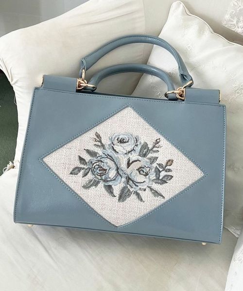 ローズ刺繍トートバッグ/an another angelus [54BC01a007] | F i.n.t