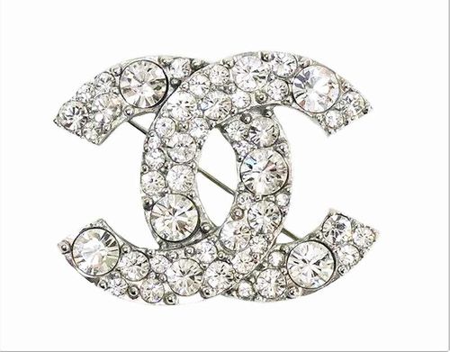 シャネル ブローチ ラインストーン ココマーク CHANEL A12 W