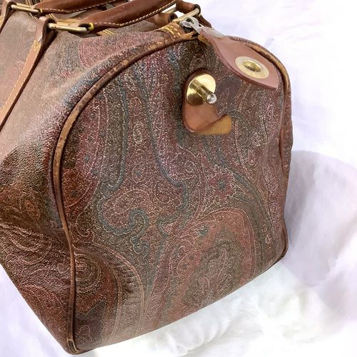 エトロ（ETRO）PVCペイズリー柄ミニボストンバッグ ハンドバッグ 鍵