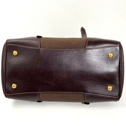 プラダ ハンドバッグ ジャカード ロゴ ヴィンテージ BN1175 レザー