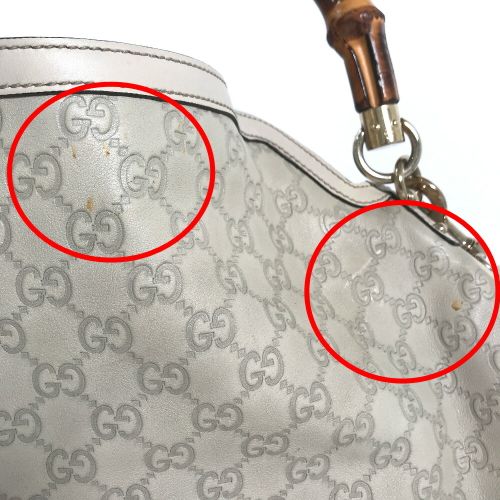 グッチ ハンドバッグ シマ バンブー 2way ショルダー 169976 レザー