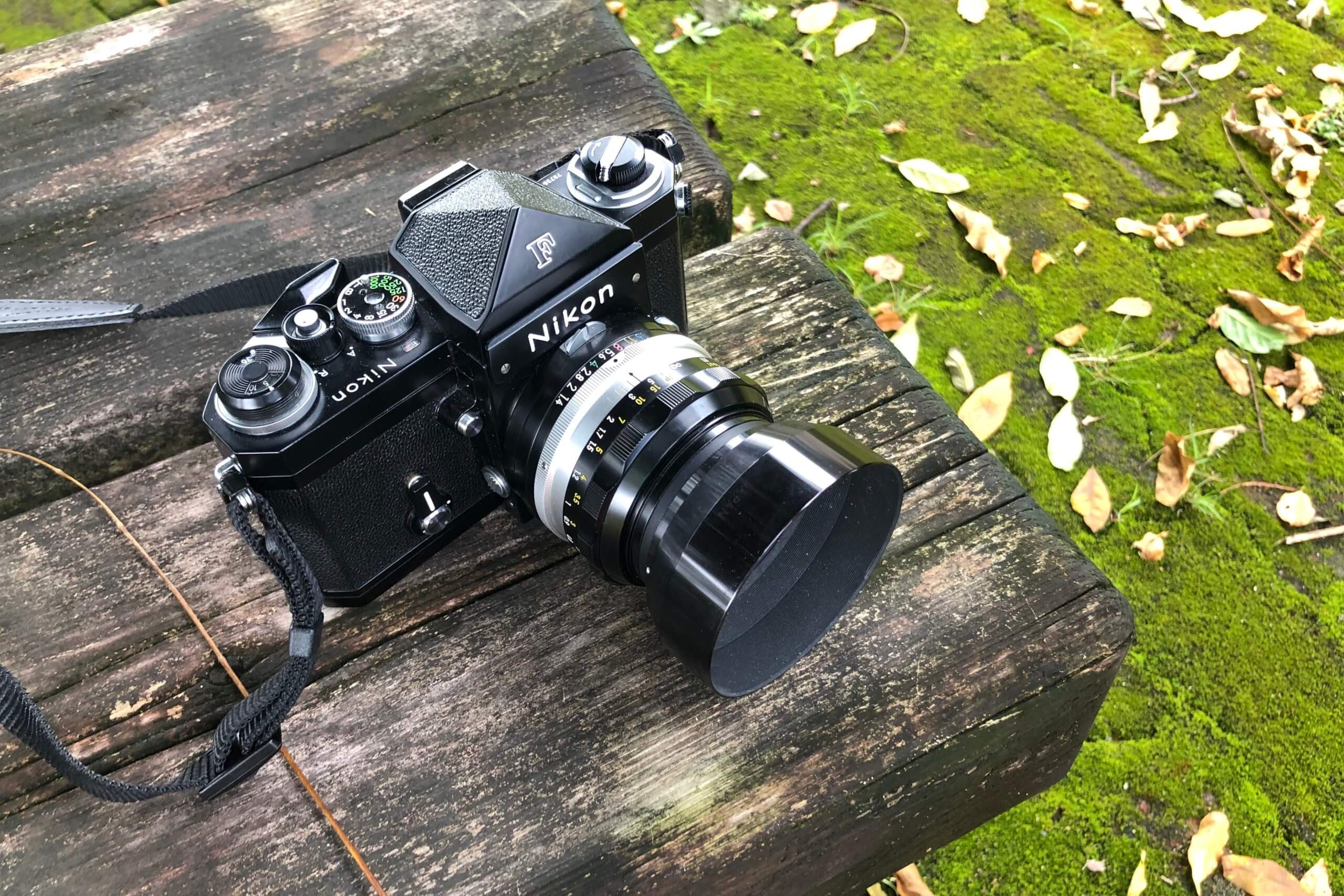 日曜日の朝は、ゆるりとブラックボディのNikon Fと。｜記憶カメラ