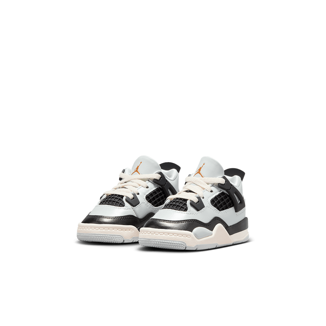 TD AIr Jordan 4 - 'Pure Platinum/Metalllic Gold' - Kicks Lounge