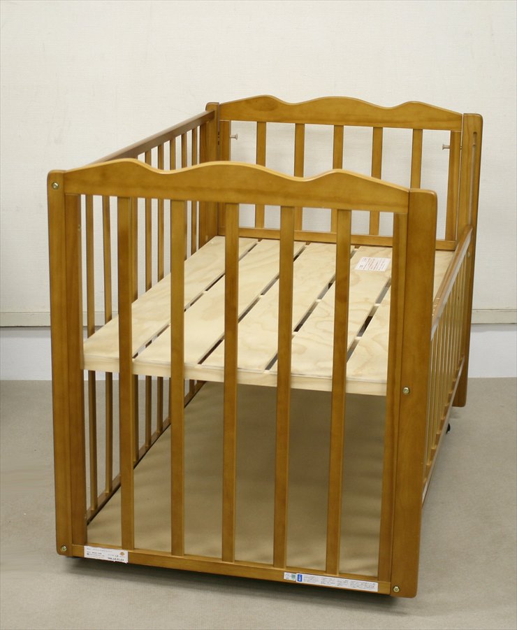 ラプスWオープンすのこベビーベッド 大和屋製 寝台サイズ120×70cm