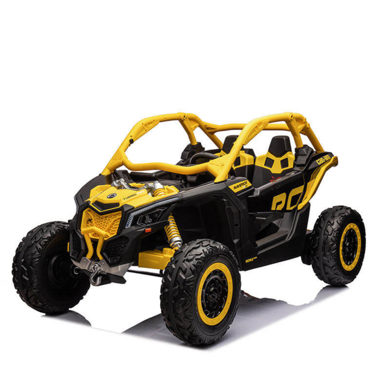 Yellow 2x24V/2WD Official Can-Am Maverick Ride on Buggy, LX