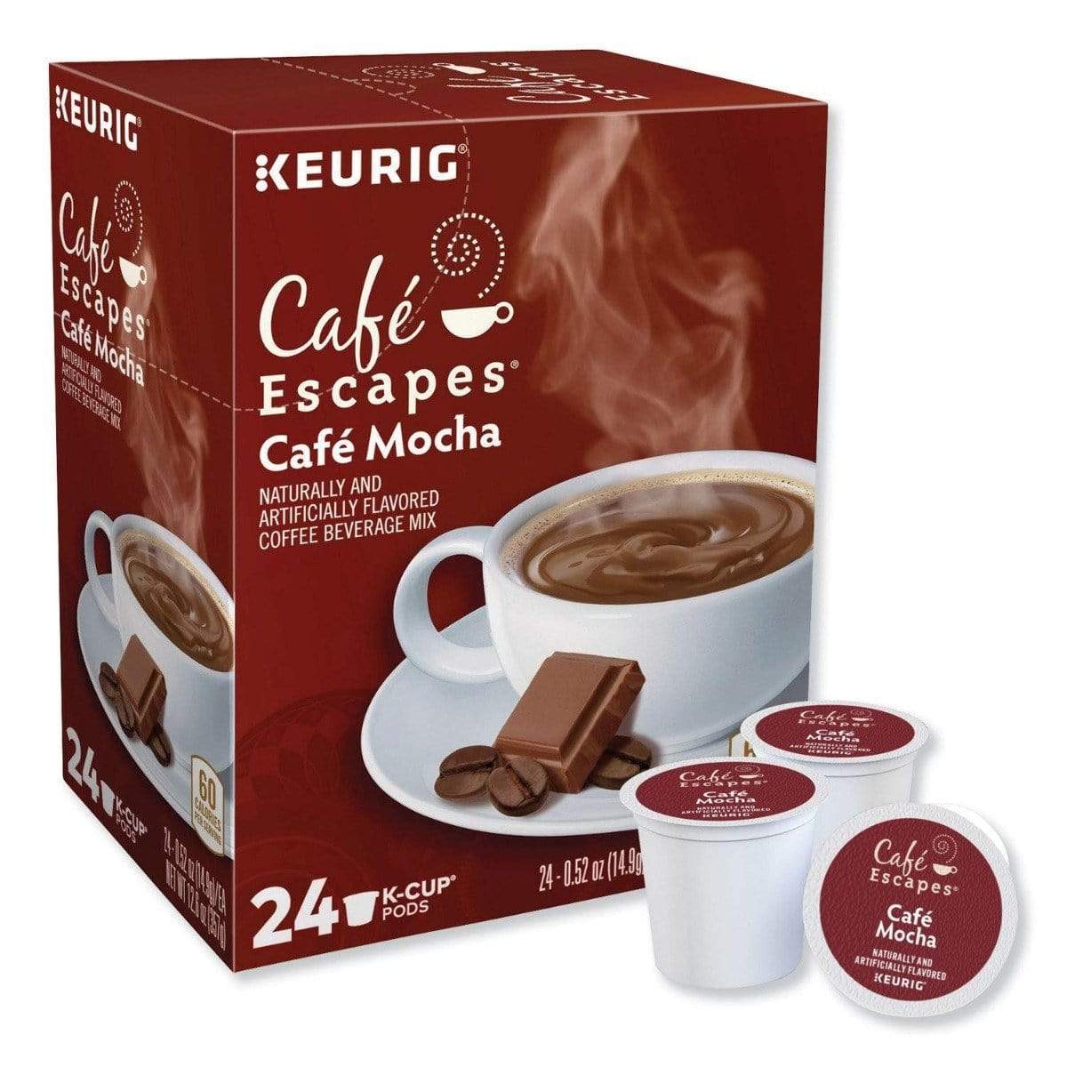 Café Escapes Café Mocha K-Cup Coffee - 24 Count Box - Kitchen