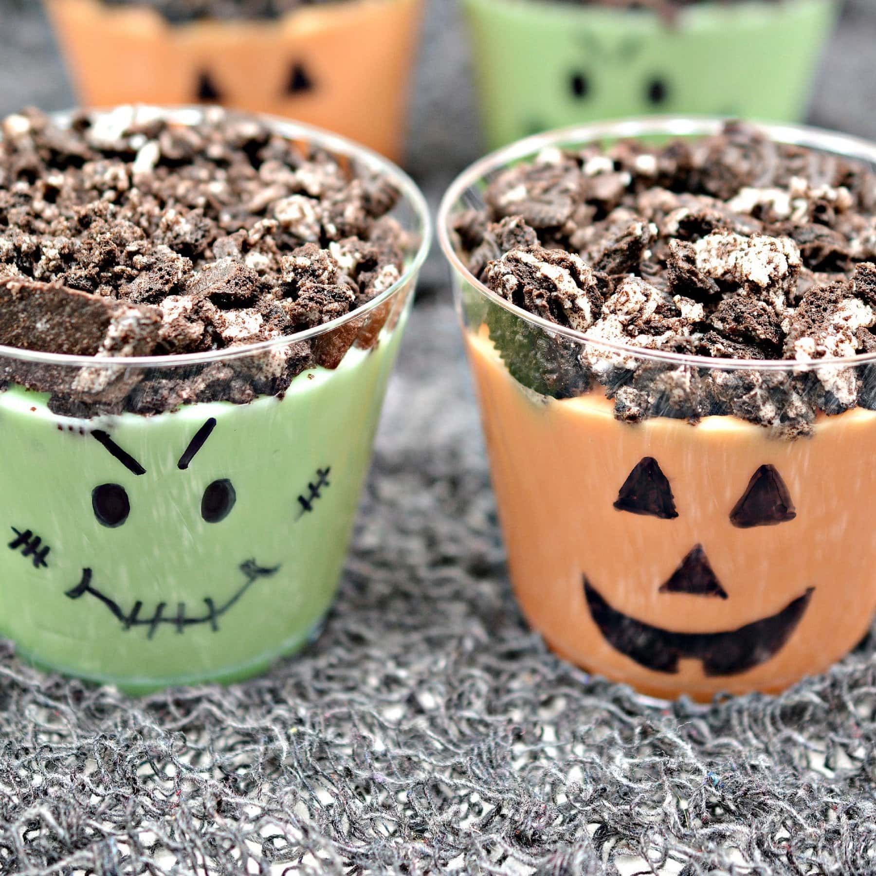Easy Halloween Pudding Cups | Kitchen Fun With My 3 Sons