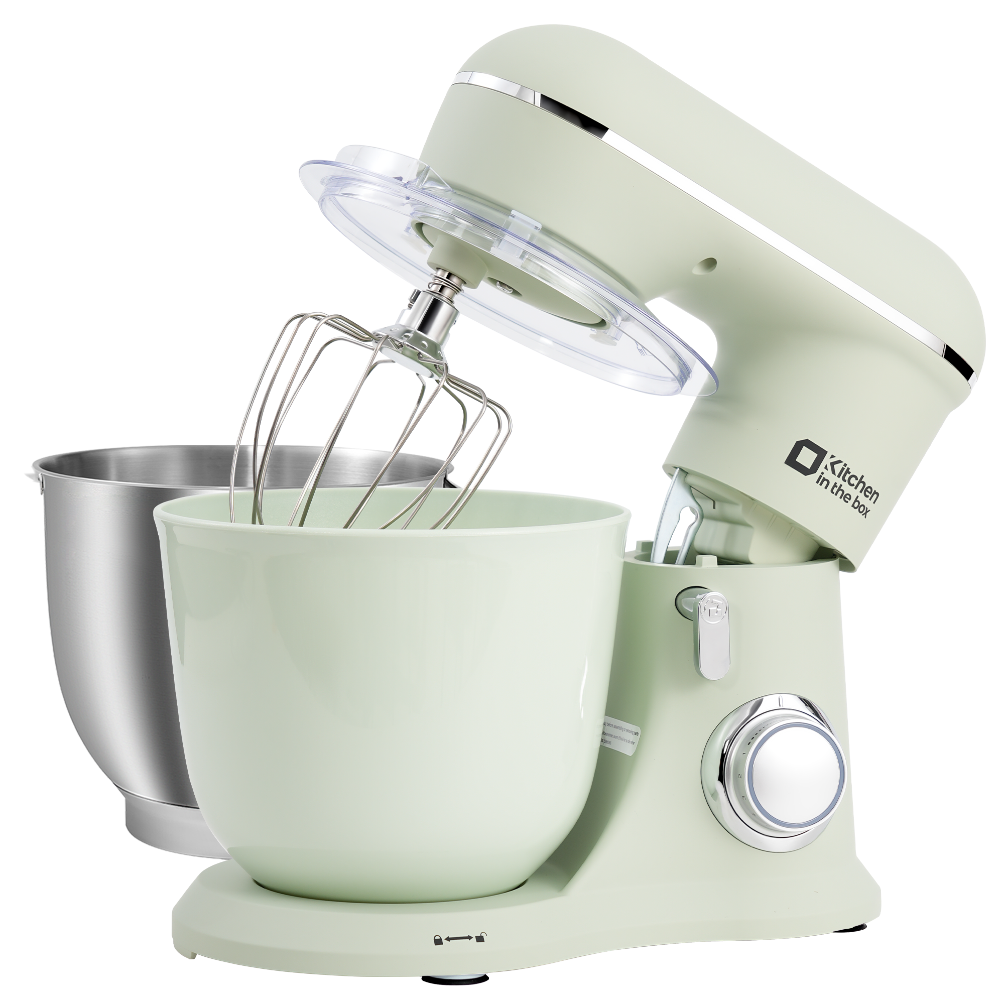 Tilt-Head Stand Mixer Food Grinder | 10 Speeds, Dual Nesting Bowls