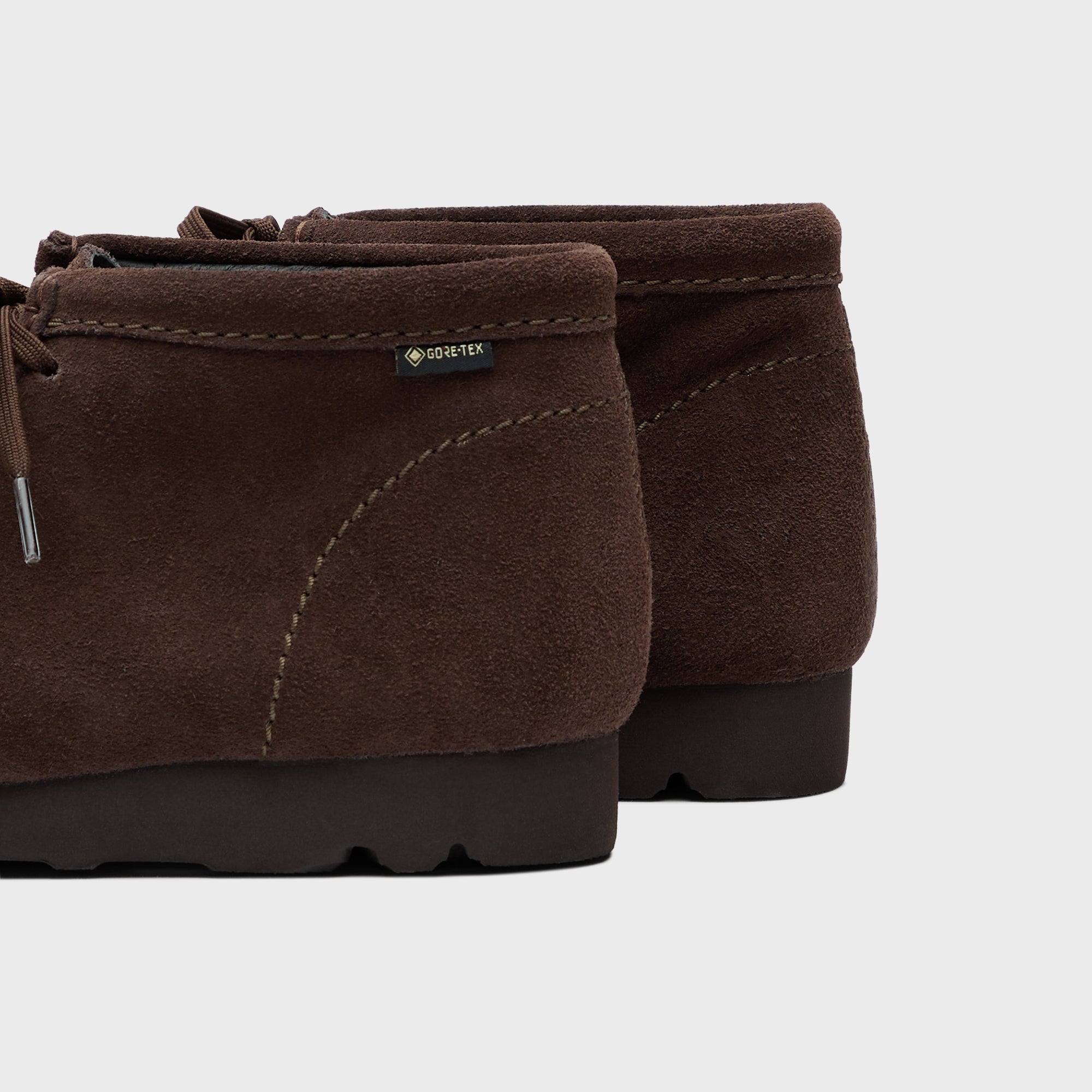 Clarks Wallabee GTX - Dark Brown Suede – Kith