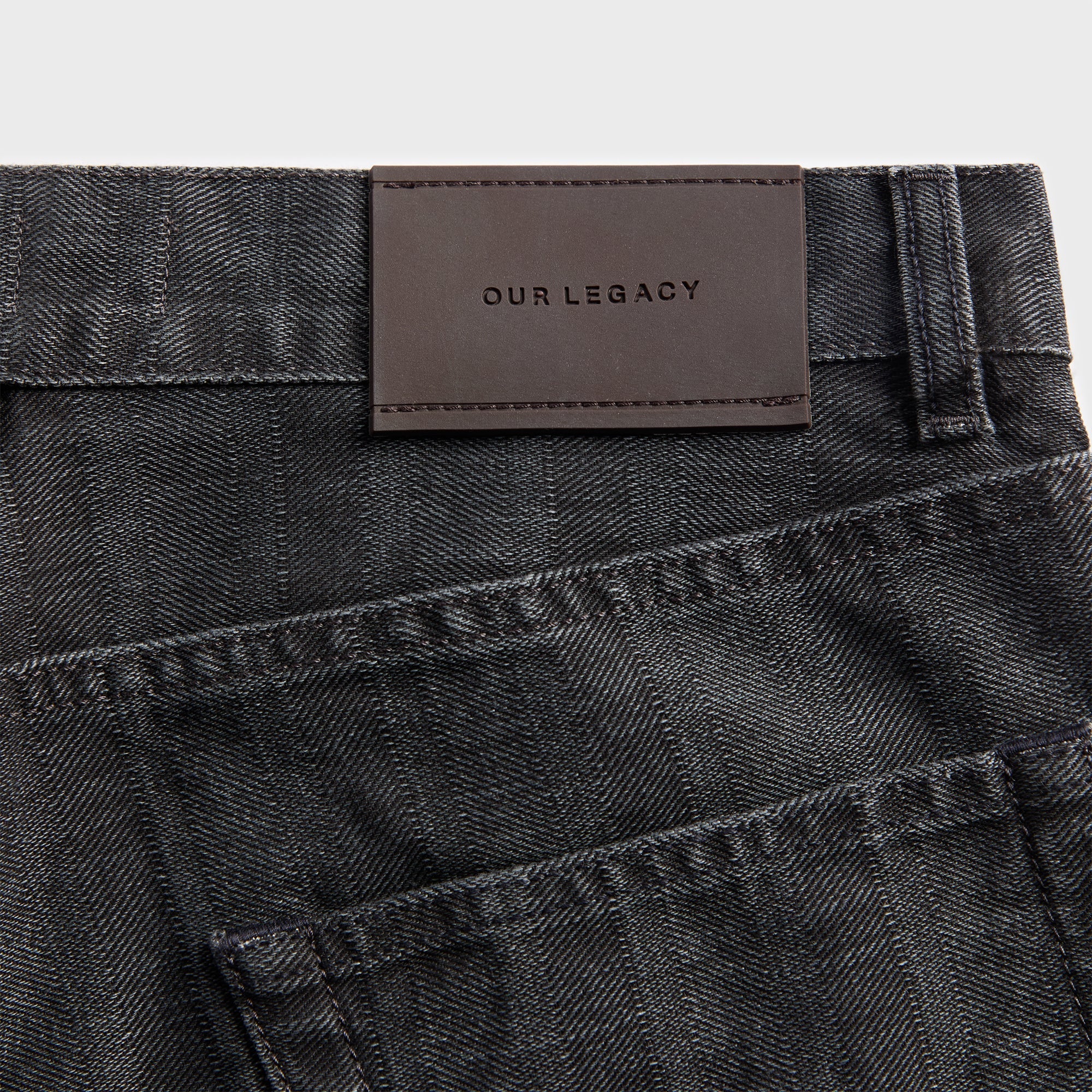 Our Legacy Vast Cut Denim Jean - Black Coated Herringbone – Kith