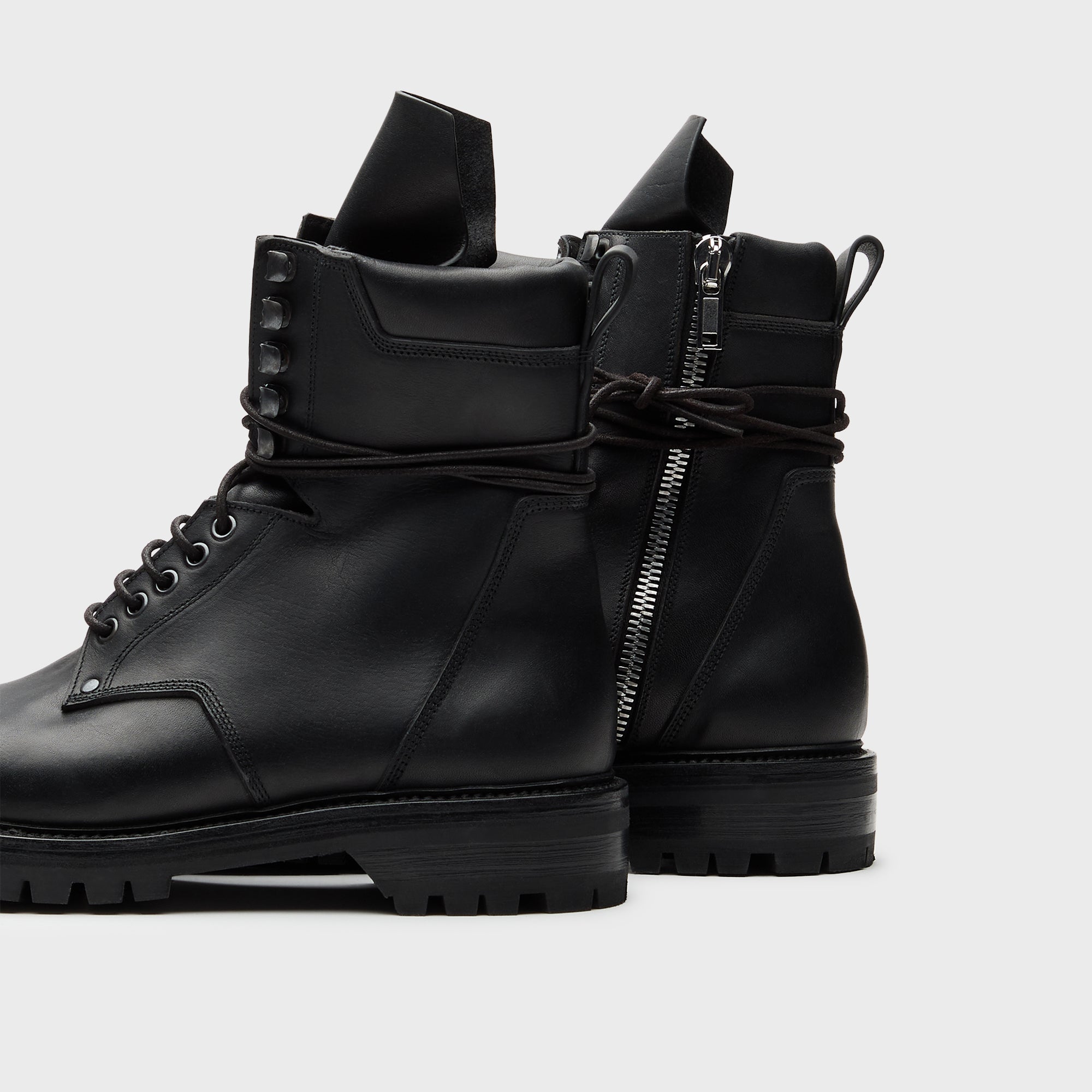 Rick Owens Army Low Boot Scarpe - Pelle Black – Kith