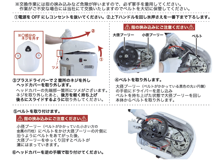 FAQ かき氷器(ブロックアイススライサー) 電動式 PRO-WB350 – 厨房用品
