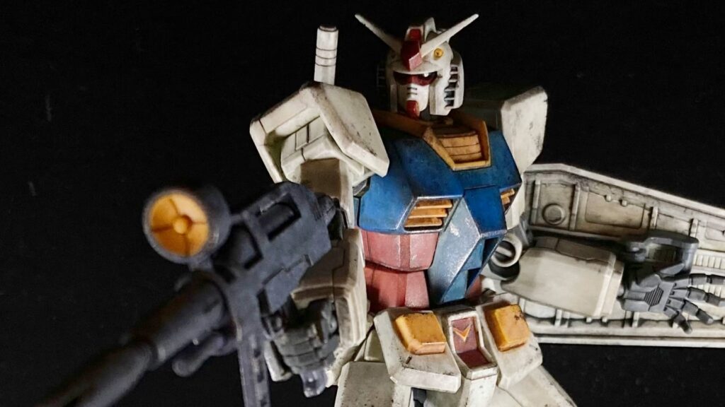 HGUC RX78-2ガンダム】成型色+ウェザリングでガンプラにリアルな質感表現！