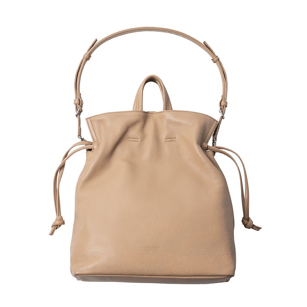 ソフトシュリンクレザー 2way巾着ショルダーバッグ | TC-OHS