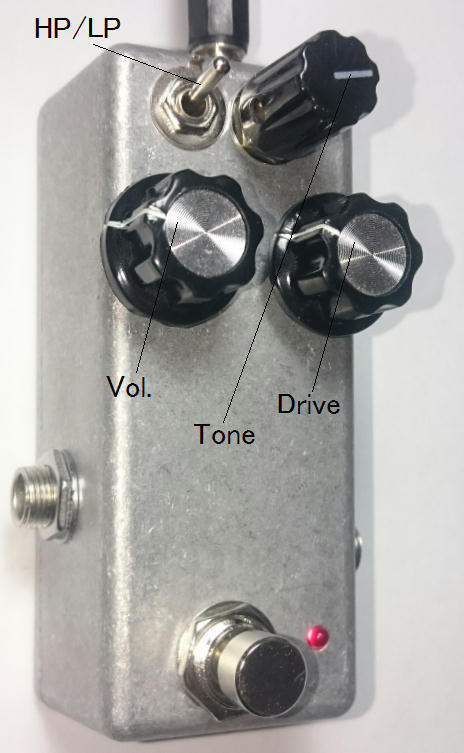 Fulltone OCD Ver.4の自作のツボ (小型=1590Aサイズ) +Ver.1.7試作 h/w