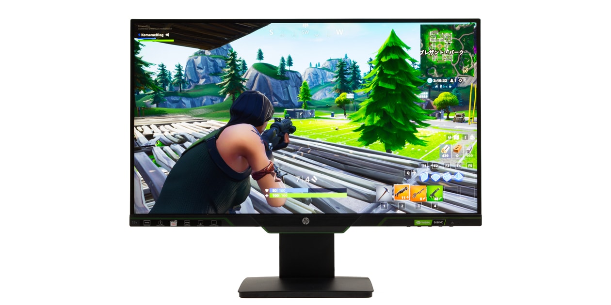 HP 25x ゲーミングディスプレイ レビュー：2万円台で144Hz & G-SYNC