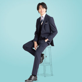 JOHN PEARSE comfort】【年間】2釦シングルスリーピーススーツ 1タック