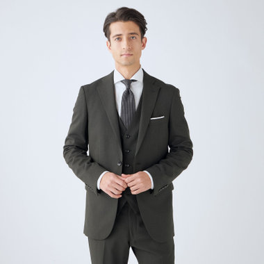 JOHN PEARSE comfort】【年間】2釦シングルスリーピーススーツ