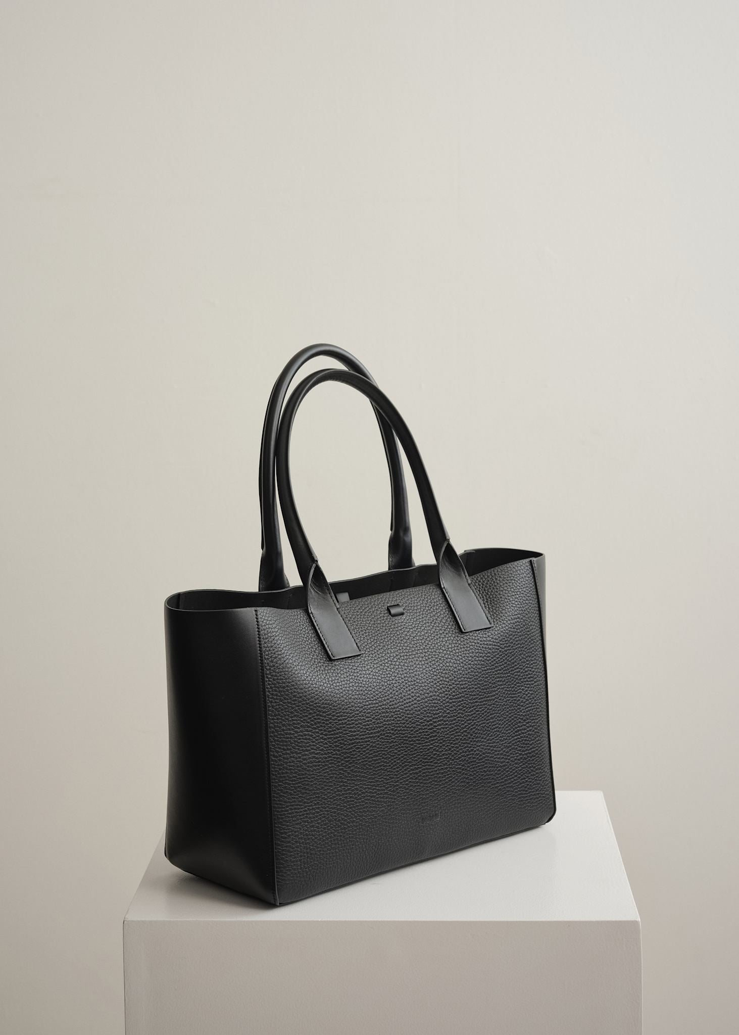 FILIPPO WORK BAG MIX - BLACK/BLACK VITELLO+RIO
