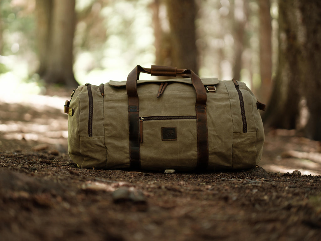 85L Nomad Canvas Duffel – Kodiak Leather