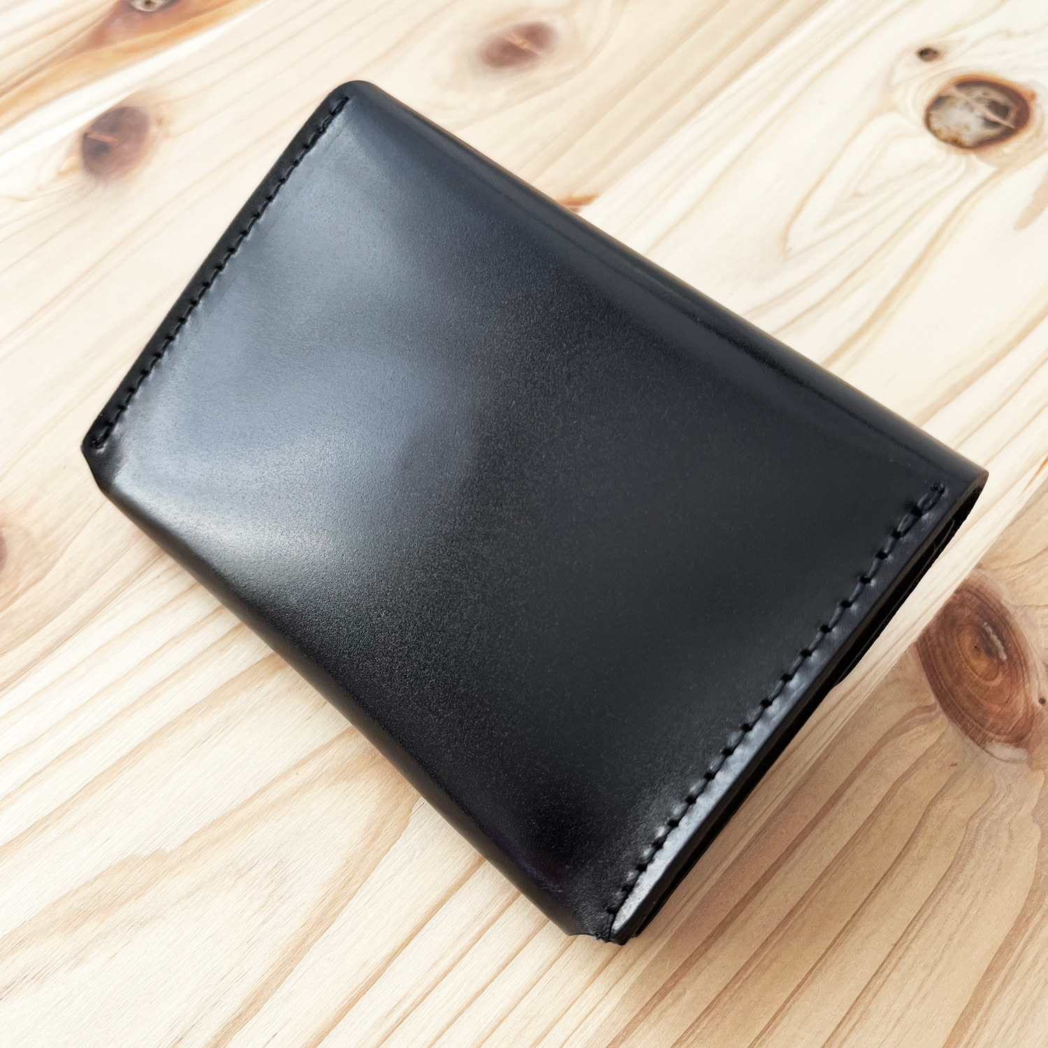 Card case wallet Black Cordovan - Kobashi Studio