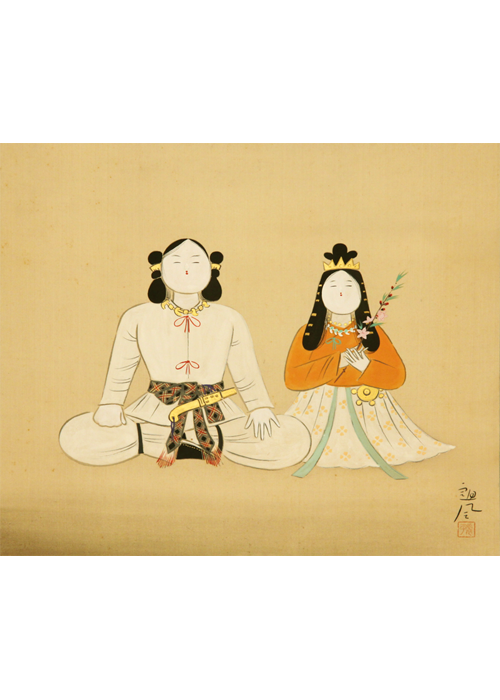 落合朗風 神代雛 | 古美術瀬戸