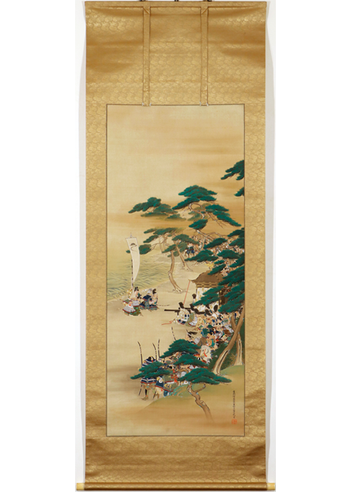 土佐光貞 醍醐帝鳳輦之図 | 古美術瀬戸