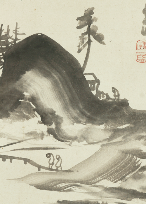 長沢芦雪（長澤蘆雪） 鵜飼図 | 古美術瀬戸