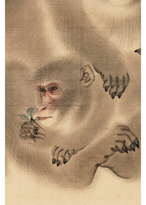 森狙仙 長春猿之図 | 古美術瀬戸