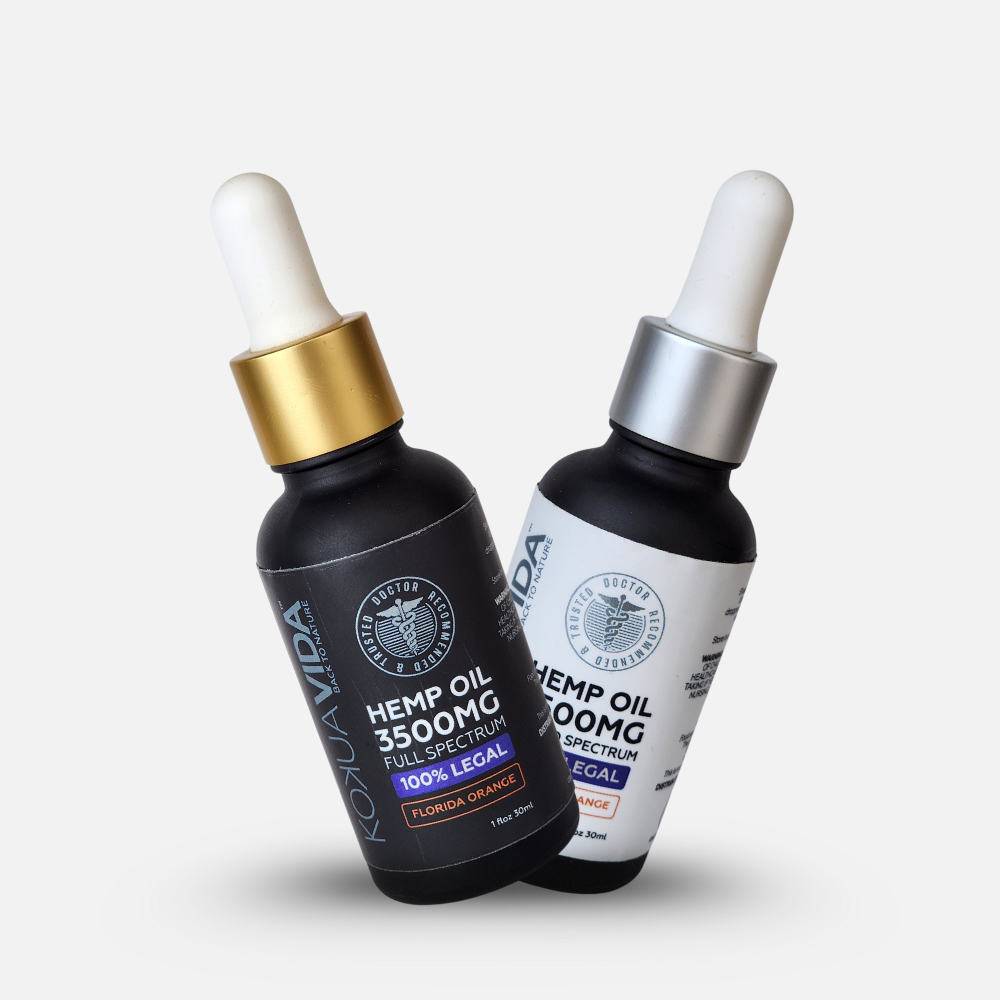 KokuaVida 3500mg THC-Free CBD Oil: Energize & Focus with Broad