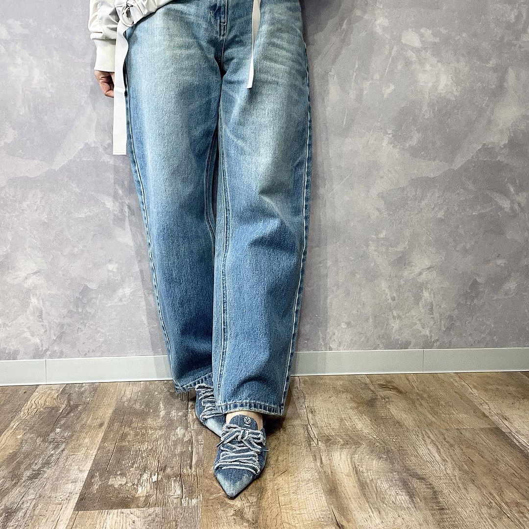 MAISON MAVERICK PRESENTS】レースアップミュールスニーカー(デニム