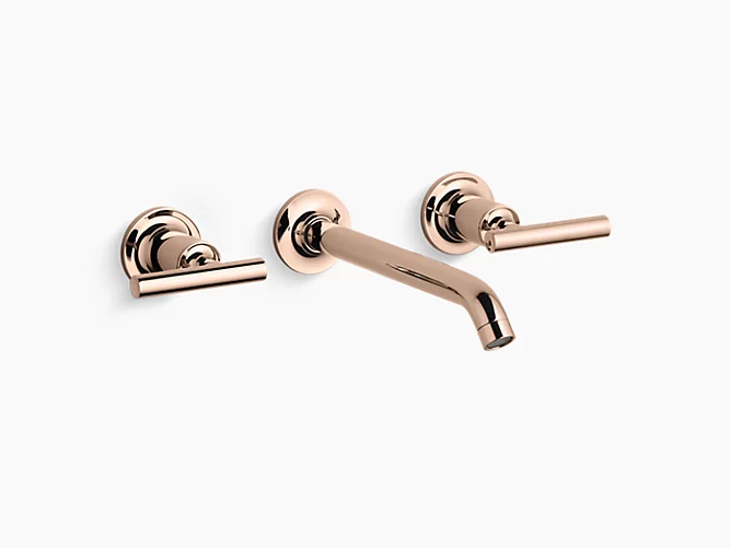 K-14415T-4-CP | Purist™ Wall-mount lavatory faucet | Studio KOHLER®