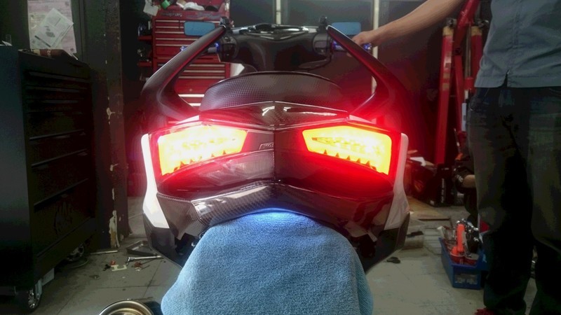 4型シグナスXカスタムレポート 第8章: バイク用品店ナップス - 港北