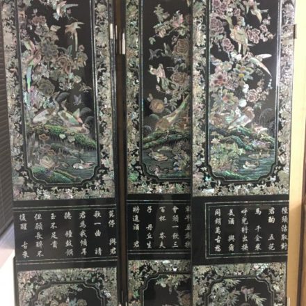 中国美術 螺鈿細工 屏風の買取実績｜美術品・骨董品買取こたろう