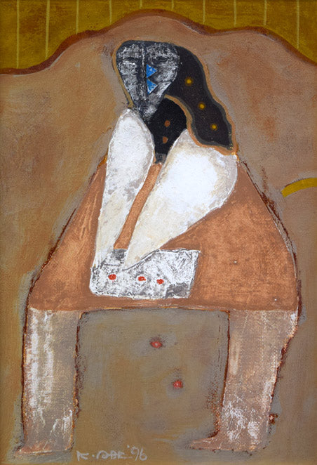 阿部国利「無題」油絵・SM 絵画買取・販売の小竹美術