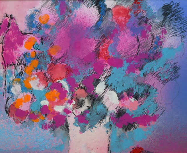 ポール ギヤマン（Paul Guiramand）「2頭の馬と2つのバイオリン