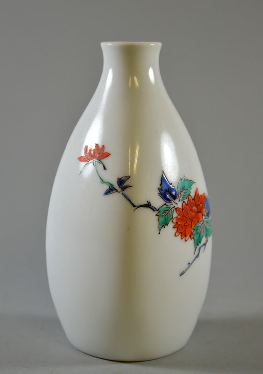 十二代 酒井田柿右衛門 錦 草花紋 八角 菓子器 鉢 共箱【MA683】 十二