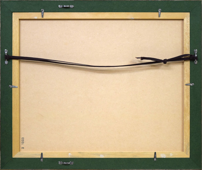 鹿毛正三「漁港風景（苫小牧）」水彩画・色紙 絵画買取・販売の小竹美術