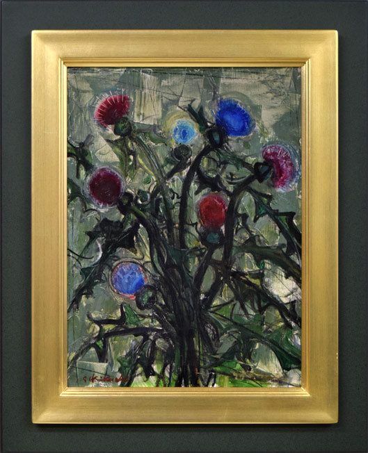 果物のある静物 油彩画 菊地正則の青の世界 穏やかな時間 やさしさ