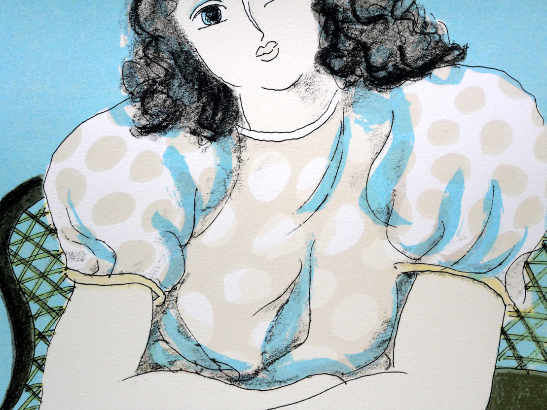 東弘孝「女性像」リトグラフ 絵画買取・販売の小竹美術