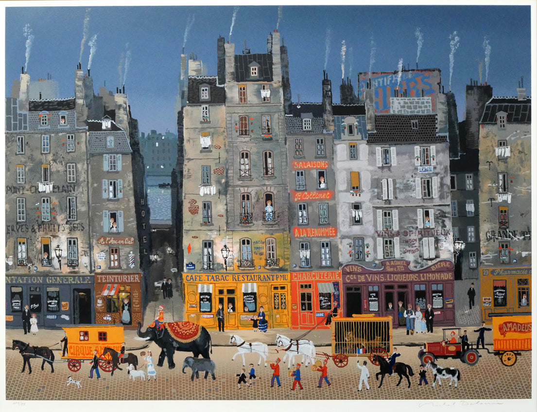 ミッシェル ドラクロワ（Michel DELACROIX）「サーカスの行進」シルク